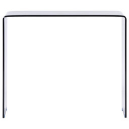 Wyld And Coco Luxstyle Console Table Black Tempered Glass 90 X 30 Cm Minimalist Scandinavian - thumbnail 1