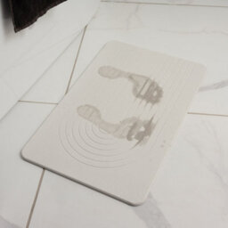 Addis Diatomite Bath Mat 100% Pure Natural Diatomaceous Earth Highly Absorbent Non Slip Quick Drying - 519679 - thumbnail 8