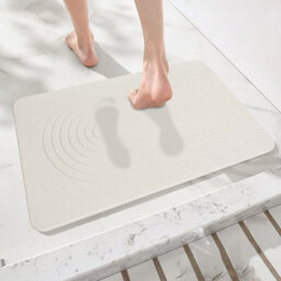 Addis Diatomite Bath Mat 100% Pure Natural Diatomaceous Earth Highly Absorbent Non Slip Quick Drying - 519679 - thumbnail 5