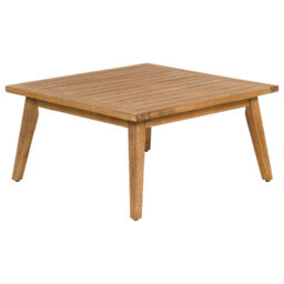 Beliani Garden Corner Sofa With Table 5 Seater Alcamo Left Hand Acacia Wood Light Beige - thumbnail 7