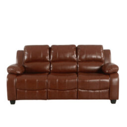 Furniture Instore Valerie Tan Leather 3 Seater Sofa