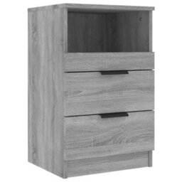 Berkfield Bedside Cabinet Grey Sonoma Engineered Wood - thumbnail 2