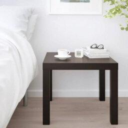 Black-Brown, Side Table 55X55Cm Coffee End Table Bedside Living Room Furniture - thumbnail 5