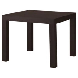Black-Brown, Side Table 55X55Cm Coffee End Table Bedside Living Room Furniture - thumbnail 1