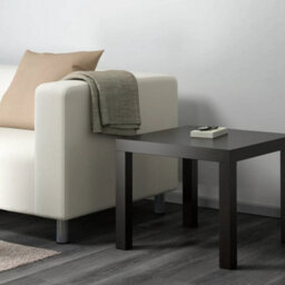 Black-Brown, Side Table 55X55Cm Coffee End Table Bedside Living Room Furniture - thumbnail 3