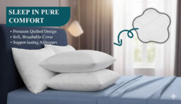 Pamposh Luxury Single Bedding Bundle Set Microfiber Duvet Cover, Duvet, 2 Pillow Protectors & Mattress Protector Soft Hotel Quality - thumbnail 7