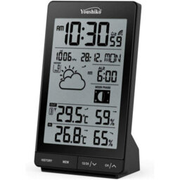 Youshiko Yc9342 Wireless Weather Station ( Premium Quality  )  Radio Controlled Clock - thumbnail 4