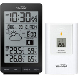 Youshiko Yc9342 Wireless Weather Station ( Premium Quality  )  Radio Controlled Clock - thumbnail 1