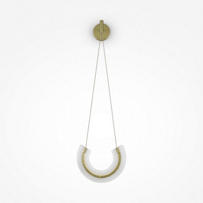 Luminosa Lighting Luminosa Maytoni Maya Ii Modern Integrated Led Pendant Ceiling Light Gold 3000K - image 1