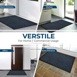 Barrier Mat 60 X 80 Cm Blue Dirt Trapper Mat Door Mat Indoor Non-Slip Washable Rug For Entryways Hallways And Office Spaces - thumbnail 5