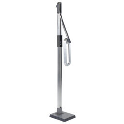 Beliani 144 Cm Floor Led Lamp Silver, Dimmable Cct Task Light With Touch Lcd Display - thumbnail 5