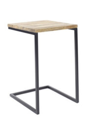 Elm Home And Garden Solid Mango Wood Sofa End Side Table Fully Assembled 60Cm High X 40Cm Wide X 45Cm Deep - thumbnail 1