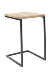 Elm Home And Garden Solid Mango Wood Sofa End Side Table Fully Assembled 60Cm High X 40Cm Wide X 45Cm Deep - thumbnail 3