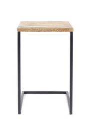 Elm Home And Garden Solid Mango Wood Sofa End Side Table Fully Assembled 60Cm High X 40Cm Wide X 45Cm Deep - thumbnail 4