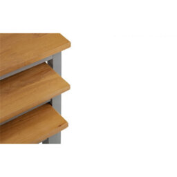 Ashfield Classic Grey And Oak Nest Of Tables - thumbnail 5