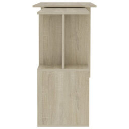 Berkfield Corner Desk Sonoma Oak 200X50X76 Cm Engineered Wood - thumbnail 6