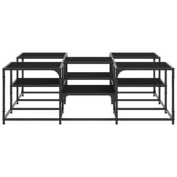 Berkfield Coffee Table Black 121X121X40 Cm Engineered Wood - thumbnail 6