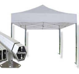 Crocodile Trading 4M X 4M Extreme 50 Commercial Instant Shelter Pop Up Gazebos Frame & Canopy - White - thumbnail 1