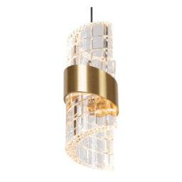 Lucide Kligande - Pendant Light - 25 Cm - Led Dim. - 3X8W 2700K - Matt Gold / Brass - thumbnail 5
