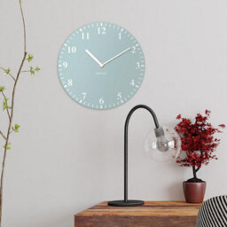 Walplus Duck Egg Solid Colour Classic Home Office Mdf Wall Clock - thumbnail 2