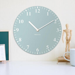 Walplus Duck Egg Solid Colour Classic Home Office Mdf Wall Clock
