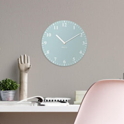 Walplus Duck Egg Solid Colour Classic Home Office Mdf Wall Clock - thumbnail 3