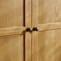 Oakham Premium Kingsley Combination Wardrobe In Waxed Oak - thumbnail 6