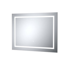 Hudson Reed Enif Led Touch Sensor Illuminated Bathroom Mirror With Demister, Silver, 600 X 800 mm - thumbnail 5
