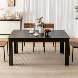 160 Cm Rectangular Dining Table With Sturdy L-Shaped Legs - thumbnail 3