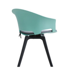 Darphe Dining Chair Set Of 4 Green Dining Chairs With Padded Seat & Swivel - thumbnail 3