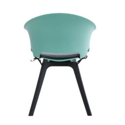 Darphe Dining Chair Set Of 4 Green Dining Chairs With Padded Seat & Swivel - thumbnail 4