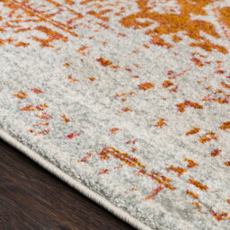 Livabliss Harput-Vintage Grey Blue Orange White Traditional Boho Living Dining Bedroom Rug 80 X 220 Cm Easy Care, Non Shedding - thumbnail 3