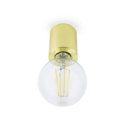 Luminosa Lighting Luminosa Ten 1 Light Indoor Candle Wall / Ceiling Light Satin Gold, E27 - thumbnail 2