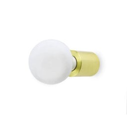 Luminosa Lighting Luminosa Ten 1 Light Indoor Candle Wall / Ceiling Light Satin Gold, E27 - thumbnail 1