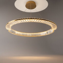 Luminosa Lighting Luminosa Krone Modern 80Cm Pendant Ceiling Light Brass 3000K 2925Lm Crystal Shade - thumbnail 2