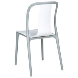 Beliani Set Of 8 Garden Chairs Spezia White - thumbnail 7