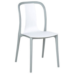 Beliani Set Of 8 Garden Chairs Spezia White - thumbnail 4