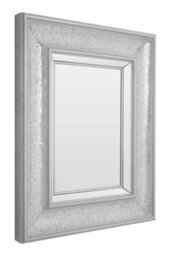 Orsina Rectangular Wall Mirror With Bevelled Glass Frame, Boutique Style Mirror With Mosaic Inlay, Functional Mdf - thumbnail 2
