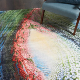 Multicolor Luxurious Modern Floral Optical/ (3D) Rug Easy To Clean Living Room And Bedroom-160Cm X 226Cm - thumbnail 2