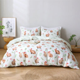 Pamposh Single Duvet Cover Set Premium Microfiber Duvet Cover Single Ultrasoft Reversible Single Duvet Set With Zipper Closure - thumbnail 1