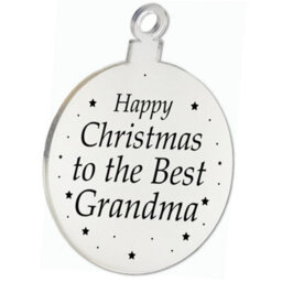 Red Ocean Christmas Gift For Grandma Christmas Tree Decoration Engraved Bauble Gift For Her Grandparent Gift - thumbnail 5