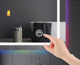 Belofay 500 X 700 mm Bathroom Led Mirror, Rgb Lights, Wall Mounted, Toughened Glass, Touch Control - thumbnail 3