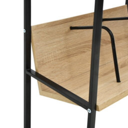 Berkfield 2-Layer Book Shelf Black And Oak 52X28X59 Cm Engineered Wood - thumbnail 7