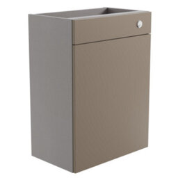 Westport Matt Stone Grey Contemporary Freestanding Toilet Cabinet (H)820mm X (W)595mm - thumbnail 1