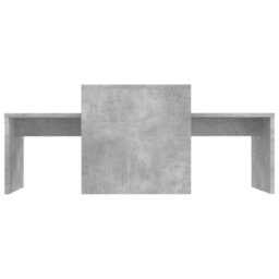 Berkfield Coffee Table Set Concrete Grey 100X48X40 Cm Engineered Wood - thumbnail 4