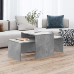 Berkfield Coffee Table Set Concrete Grey 100X48X40 Cm Engineered Wood - thumbnail 1