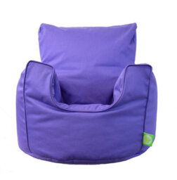 Bean Lazy Cotton Twill Purple Lilac Bean Bag Arm Chair With Beans Child / Teen Size