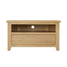 The Furniture Market Cheshire Whitewash Oak Corner Tv Unit Stand Up To 50 Widescreen Size - thumbnail 4
