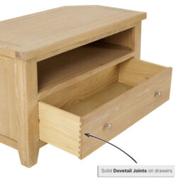 The Furniture Market Cheshire Whitewash Oak Corner Tv Unit Stand Up To 50 Widescreen Size - thumbnail 5