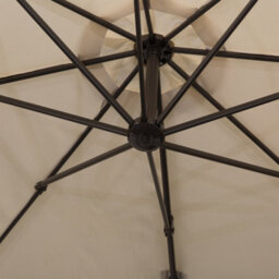 Outsunny 3M Cantilever Parasol Aluminium Garden Umbrella With Crank, Beige - thumbnail 9